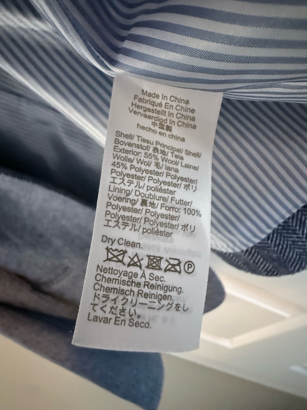J. Crew Blue Herringbone Pattern Blazer - Picture 6 of 6